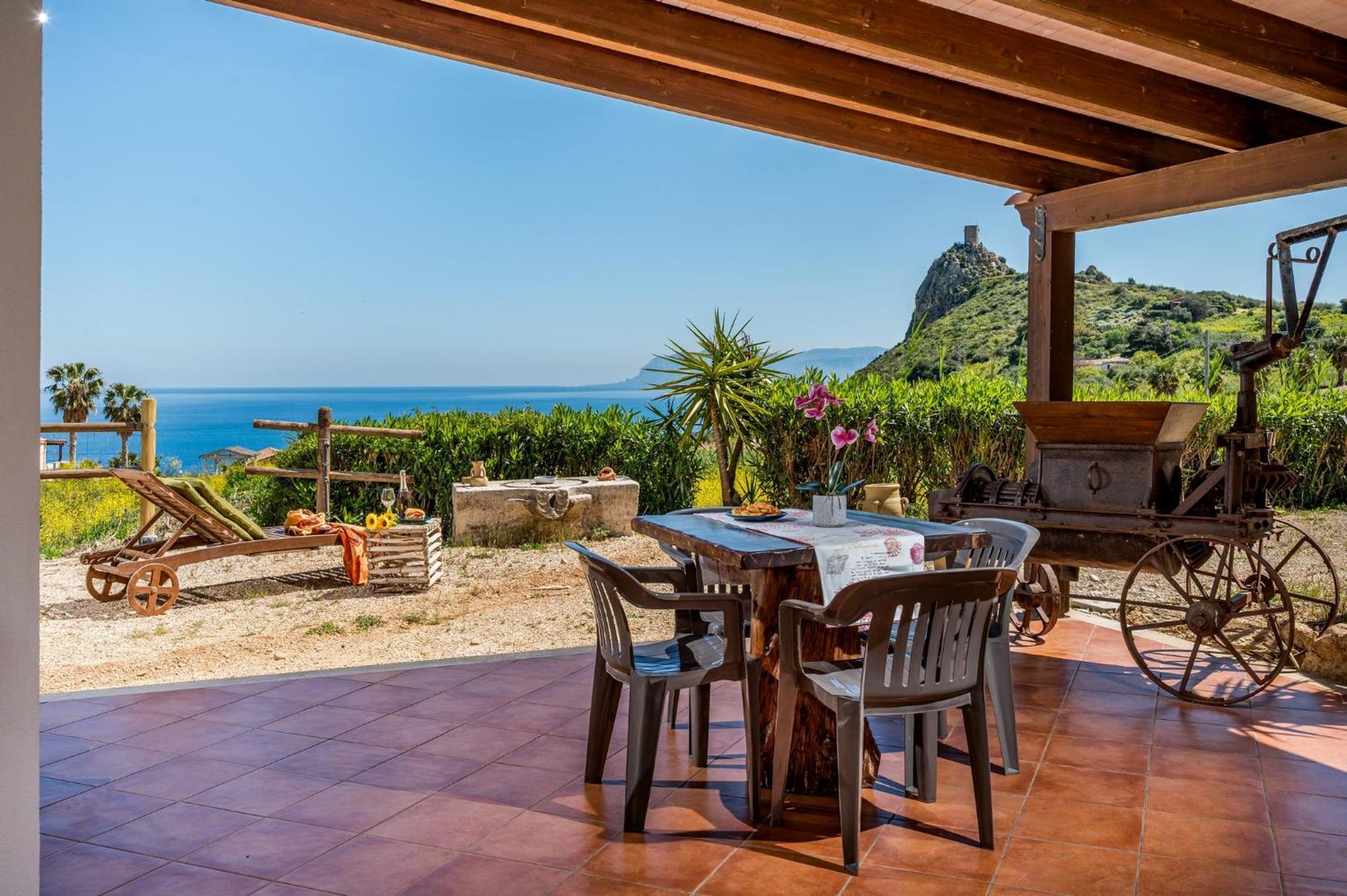 סקופלו Villa Elena Vicino La Riserva Naturale Dello Zingaro מראה חיצוני תמונה